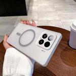For Xiaomi 15 Fine Hole Ice Fog MagSafe PC Phone Case(Titanium Grey)