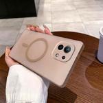 For Xiaomi Mi 11 Fine Hole Ice Fog MagSafe PC Phone Case(Gold)
