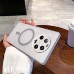 For Xiaomi 13 Ultra Fine Hole Ice Fog MagSafe PC Phone Case(Titanium Grey)