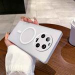 For Xiaomi 13 Ultra Fine Hole Ice Fog MagSafe PC Phone Case(White)
