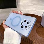 For Xiaomi 13 Ultra Fine Hole Ice Fog MagSafe PC Phone Case(Transparent Blue)