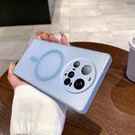 For Xiaomi 15 Ultra Fine Hole Ice Fog MagSafe PC Phone Case(Transparent Blue)
