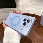 For Xiaomi Civi 5 Pro Fine Hole Ice Fog MagSafe PC Phone Case(Transparent Blue)
