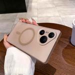 For Huawei Pura 80 Pro 5G Fine Hole Ice Fog MagSafe PC Phone Case(Gold)