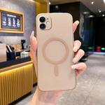 For iPhone 11 Fine Hole Ice Fog MagSafe PC Phone Case(Gold)