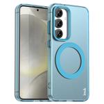For Samsung Galaxy S25 5G IMAK Candy Series Shockproof MagSafe Phone Case(Blue)