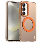 For Samsung Galaxy S25+ 5G IMAK Candy Series Shockproof MagSafe Phone Case(Orange)