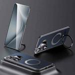 For Huawei Pura 70 Pro SULADA Kevlar Texture MagSafe Magnetic Holder Phone Case(Blue)