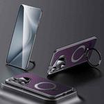 For Huawei Pura 70 Pro SULADA Kevlar Texture MagSafe Magnetic Holder Phone Case(Purple)