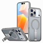 For iPhone 17 Pro Max Honeycomb Cooling MagSafe Holder Phone Case(Titanium Grey)