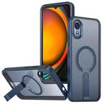For Samsung Galaxy Xcover7 Honeycomb Cooling MagSafe Holder Phone Case(Blue)