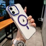 For iPhone 11 Color Diamond PC Hybrid TPU MagSafe Magnetic Phone Case(Purple)