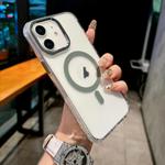 For iPhone 11 Color Diamond PC Hybrid TPU MagSafe Magnetic Phone Case(Dark Green)