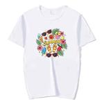 Summer Printed Round Neck Modal Short Sleeve T-shirt Print On Your Demand, Size:XL(White)