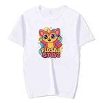 Red Elf Printed Round Neck Modal Short Sleeve T-shirt Print On Your Demand, Size:XXXXXL(White)