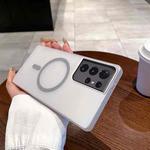 For Samsung Galaxy S21 Ultra 5G Ice Fog MagSafe PC Phone Case(Titanium Grey)