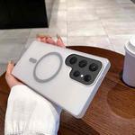For Samsung Galaxy S24 Ultra 5G Ice Fog MagSafe PC Phone Case(Titanium Grey)