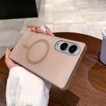 For Samsung Galaxy S25 Edge 5G Ice Fog MagSafe PC Phone Case(Gold)
