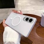 For Samsung Galaxy S25 Edge 5G Ice Fog MagSafe PC Phone Case(White)