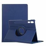 For Samsung Galaxy Tab S8+ / Tab S8 Plus /  Tab S7 FE / Tab S7+ / T970 / T976B Litchi Texture Horizontal Flip 360 Degrees Rotation Leather Case with Holder(Blue)