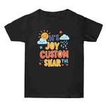 JOY CUSTOM Printed Summer Baggy Cotton Short Sleeve T-shirt Print On Your Demand, Size:XL(Black)
