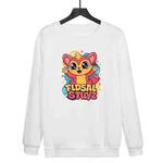 Red Elf Printed Casual Loose Round Neck Sweatshirt Print On Your Demand, Size:XL(White)