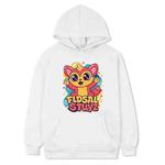 Red Elf Printed Fleece Hooded Sweatshirt Print On Your Demand, Size:XS(White)