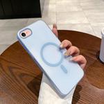 For iPhone SE 2022 / SE 2020 / 8 / 7 Ice Fog MagSafe PC Phone Case(Transparent Blue)