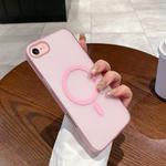 For iPhone SE 2022 / SE 2020 / 8 / 7 Ice Fog MagSafe PC Phone Case(Transparent Pink)