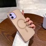 For iPhone 12 / 12 Pro Ice Fog MagSafe PC Phone Case(Gold)