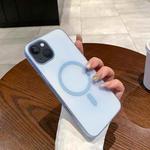 For iPhone 13 Ice Fog MagSafe PC Phone Case(Transparent Blue)