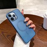For iPhone 13 Pro Ice Fog MagSafe PC Phone Case(Titanium Blue)