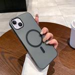 For iPhone 14 Ice Fog MagSafe PC Phone Case(Transparent Black)