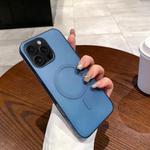 For iPhone 16 Pro Ice Fog MagSafe PC Phone Case(Titanium Blue)