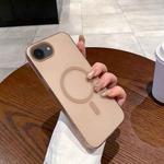 For iPhone 16e Ice Fog MagSafe PC Phone Case(Gold)