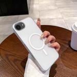 For iPhone 16e Ice Fog MagSafe PC Phone Case(White)