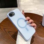 For iPhone 16e Ice Fog MagSafe PC Phone Case(Transparent Blue)