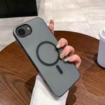 For iPhone 16e Ice Fog MagSafe PC Phone Case(Transparent Black)