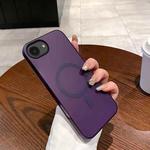 For iPhone 16e Ice Fog MagSafe PC Phone Case(Transparent Purple)