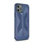 For iPhone 12 Pro Max Butterfly Shadow Shockproof Full Coverage TPU Soft Case(Navy Blue)