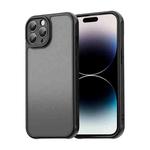For iPhone 14 Pro Fan Dun Series TPU Hybrid PC Frosted Phone Case(Black)
