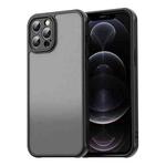 For iPhone 12 Pro Max Fan Dun Series TPU Hybrid PC Frosted Phone Case(Black)