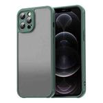 For iPhone 12 Pro Max Fan Dun Series TPU Hybrid PC Frosted Phone Case(Green)