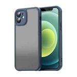 For iPhone 12 Fan Dun Series TPU Hybrid PC Frosted Phone Case(Blue)