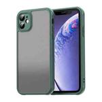 For iPhone 11 Fan Dun Series TPU Hybrid PC Frosted Phone Case(Green)