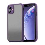 For iPhone 11 Fan Dun Series TPU Hybrid PC Frosted Phone Case(Purple)