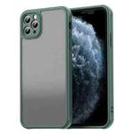 For iPhone 11 Pro Max Fan Dun Series TPU Hybrid PC Frosted Phone Case(Green)