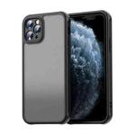 For iPhone 11 Pro Fan Dun Series TPU Hybrid PC Frosted Phone Case(Black)