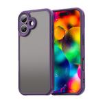 For iPhone 17 Fan Dun Series TPU Hybrid PC Frosted Phone Case(Purple)