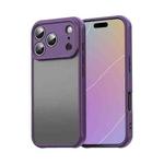 For iPhone 17 Pro Fan Dun Series TPU Hybrid PC Frosted Phone Case(Purple)